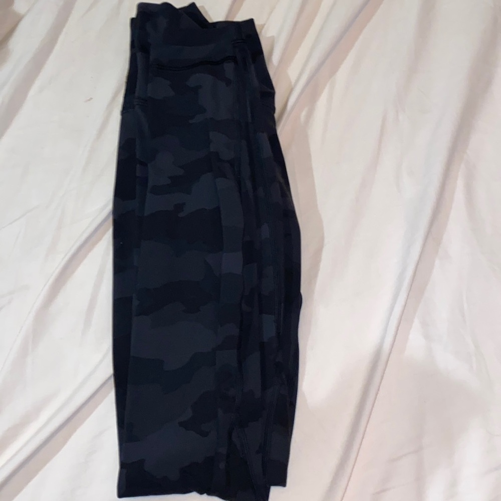 Black and grey camo align lulu lemon leggings.
